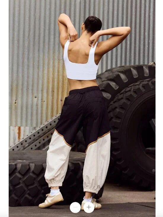 NWOT - Free People Movement - Freeflow Pants - Black Combo - Size M - Picture 5 of 11